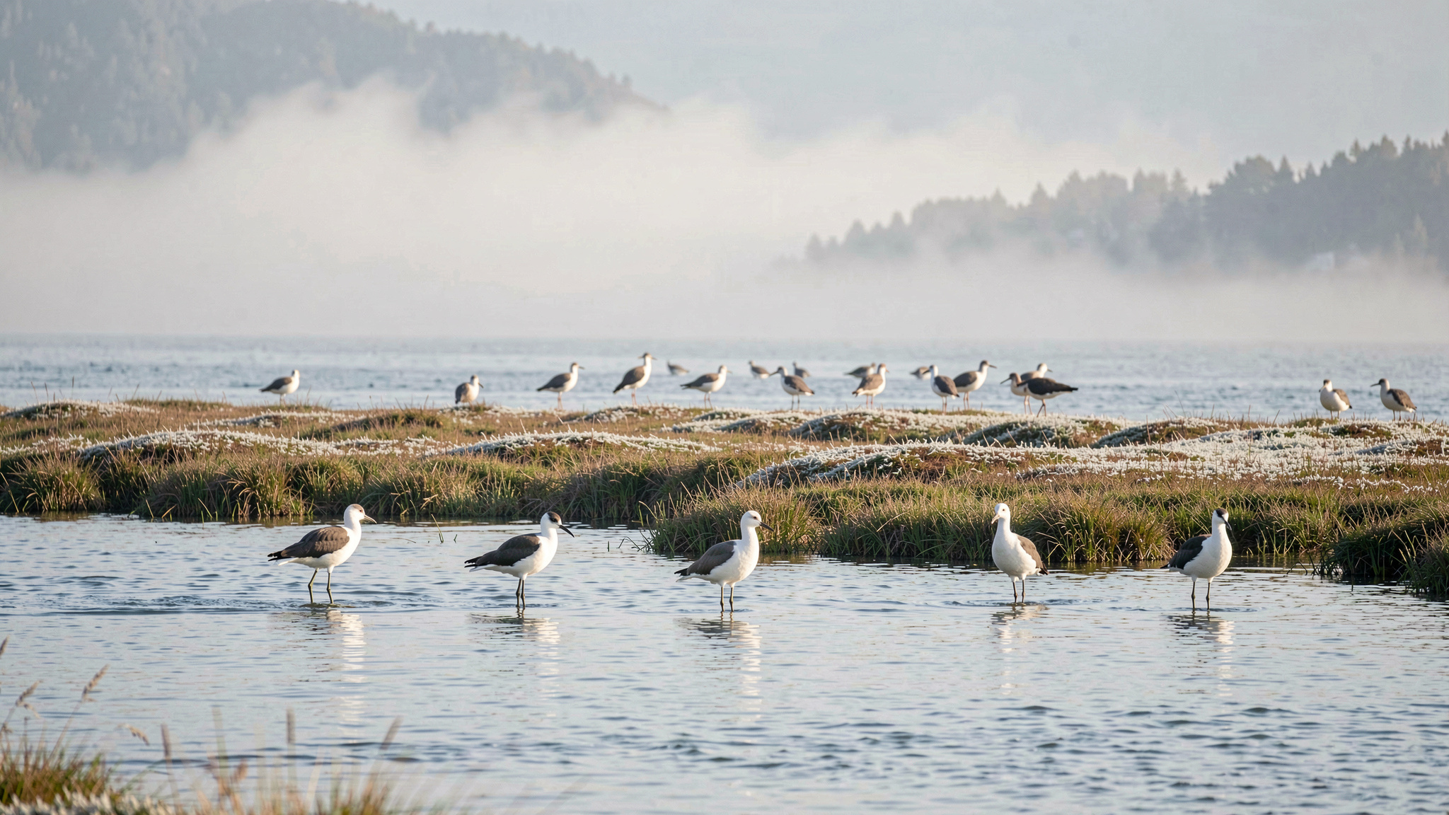 Natur og fugle ved Flyvesandet: reserve, eng og klit